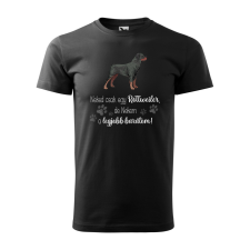 Póló Rottweiler  mintával Fekete 3XL egyedi ajándék