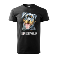 Póló Rotweiler mintával - Fekete S méretben ajándéktárgy