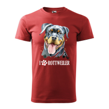 Póló Rotweiler mintával - Terrakotta XXXL méretben ajándéktárgy