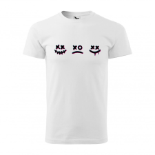  Póló Smile mintával - Fehér XXL méretben ajándéktárgy