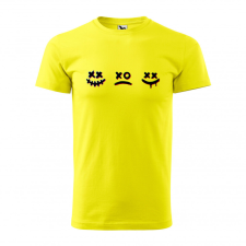 Póló Smile mintával - Sárga L méretben ajándéktárgy