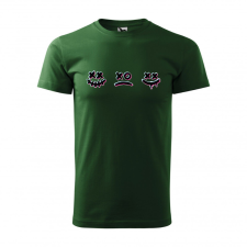  Póló Smile mintával - Zöld XXXL méretben ajándéktárgy