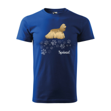  Póló Spániel mintával - Kék L méretben ajándéktárgy