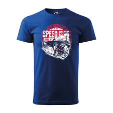  Póló Speed is what i need mintával - Kék XXL méretben ajándéktárgy