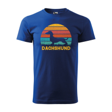  Póló Tacskó V2 mintával - Kék XXL méretben ajándéktárgy