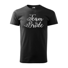  Póló Team bride  mintával Fekete 3XL egyedi ajándék