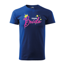  Póló Team bride  mintával Kék 3XL egyedi ajándék