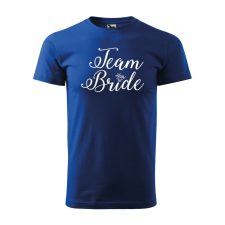 Póló Team bride mintával - Kék M méretben v5 ajándéktárgy