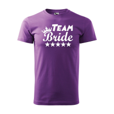 Póló Team bride mintával - Lila L méretben v4 ajándéktárgy