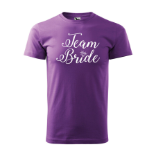 Póló Team bride mintával - Lila XXXL méretben v5 ajándéktárgy
