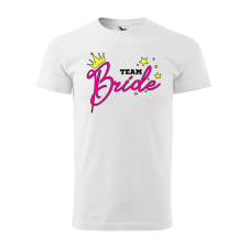  Póló Team bride  mintával Magenta 3XL egyedi ajándék