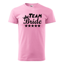 Póló Team bride mintával - Rózsaszín S méretben v4 ajándéktárgy