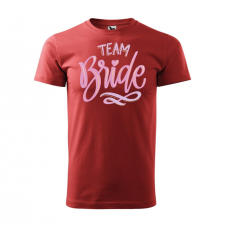 Póló Team bride mintával - Terrakotta L méretben v2 ajándéktárgy