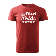 Póló Team bride mintával - Terrakotta XL méretben v4 ajándéktárgy