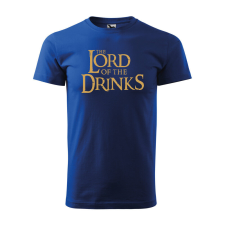 Póló The Lord of the Drinks mintával - Kék XXXL méretben ajándéktárgy