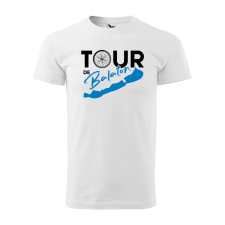 Póló Tour de Balaton mintával - Fehér M méretben ajándéktárgy