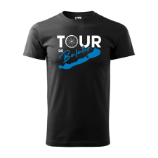  Póló Tour de Balaton  mintával Fekete 2XL egyedi ajándék