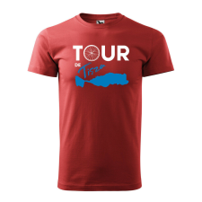 Póló Tour de Tisza mintával - Terrakotta S méretben ajándéktárgy