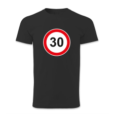 polofun.hu 30. születésnap, KRESZ tábla férfi póló