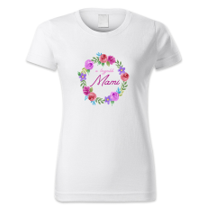 polofun.hu A legjobb Mami - színes virágkoszorús