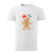 polofun.hu Apa, mézeskalács figurával, Karácsony férfi póló