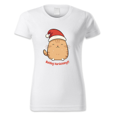 polofun.hu Boldog Karácsonyt, Cicás, Karácsony női póló