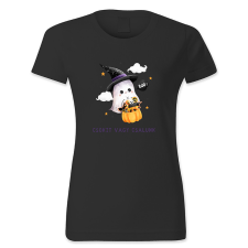 polofun.hu Csokit vagy csalunk, Boo, Halloween női póló