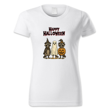 polofun.hu Happy Halloween, mosómacik, Halloween női póló
