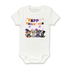 polofun.hu Happy Halloween, négy kutyus, Halloween kombidressz, body
