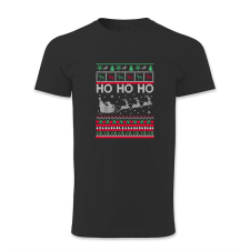 polofun.hu Ho ho ho, Mikulás, rénszarvasok, szán férfi póló