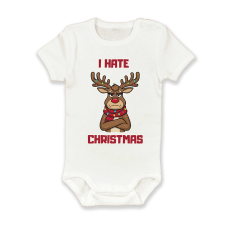 polofun.hu I hate Christmas, rénszarvas durcás, Karácsony kombidressz, body