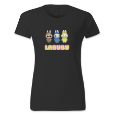 polofun.hu Labubu barna, kék, sárga női póló