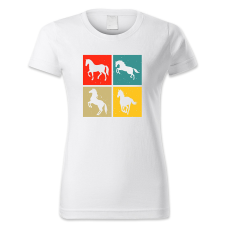 polofun.hu Lovaglás, retró női póló
