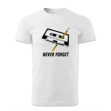 polofun.hu Never forget, kazetta, ceruza férfi póló