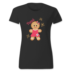 polofun.hu Panni, mézeskalács figurával, Karácsony