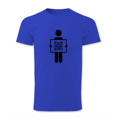 polofun.hu QR kódos tábla emberrel