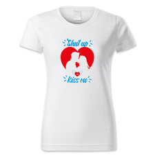 polofun.hu Shut up and Kiss me női póló
