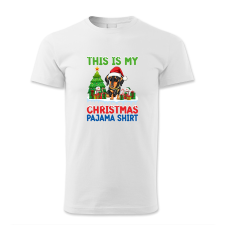 polofun.hu This is my Christmas pajama shirt, kutyás alvós póló, Karácsony férfi póló