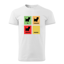 polofun.hu Ül, fekszik, lábhoz, marad! Yorki/férfi férfi póló