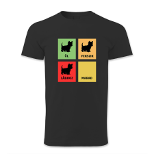 polofun.hu Ül, fekszik, lábhoz, marad! Yorki/férfi férfi póló