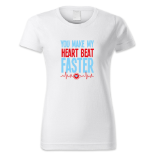 polofun.hu You make my heart beat faster női póló