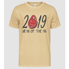 Pólómánia 2019 Meat - Year of the pig - Férfi Alap póló férfi póló