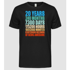 Pólómánia 20 years of being awesome - Férfi Alap póló férfi póló