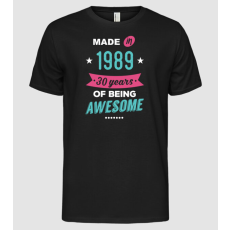 Pólómánia 30 years of being awesome made in 1989 - Férfi Alap póló