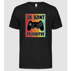 Pólómánia 38 szint teljesítve retro gamer - Férfi Alap póló