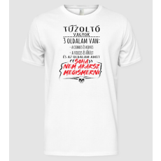 Pólómánia 3 oldalam van - tűzoltó - Férfi Alap póló