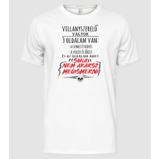 Pólómánia 3 oldalam van - villanyszerelő - Férfi Alap póló