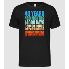 Pólómánia 40 years of being awesome - Férfi Alap póló férfi póló