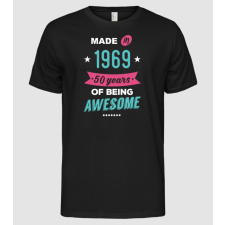 Pólómánia 50 years of being awesome made in 1969 - Férfi Alap póló férfi póló