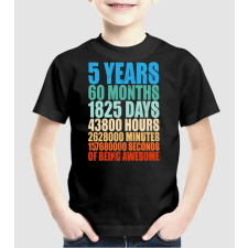 Pólómánia 5 years of being awesome - Uniszex Gyerek Póló gyerek póló